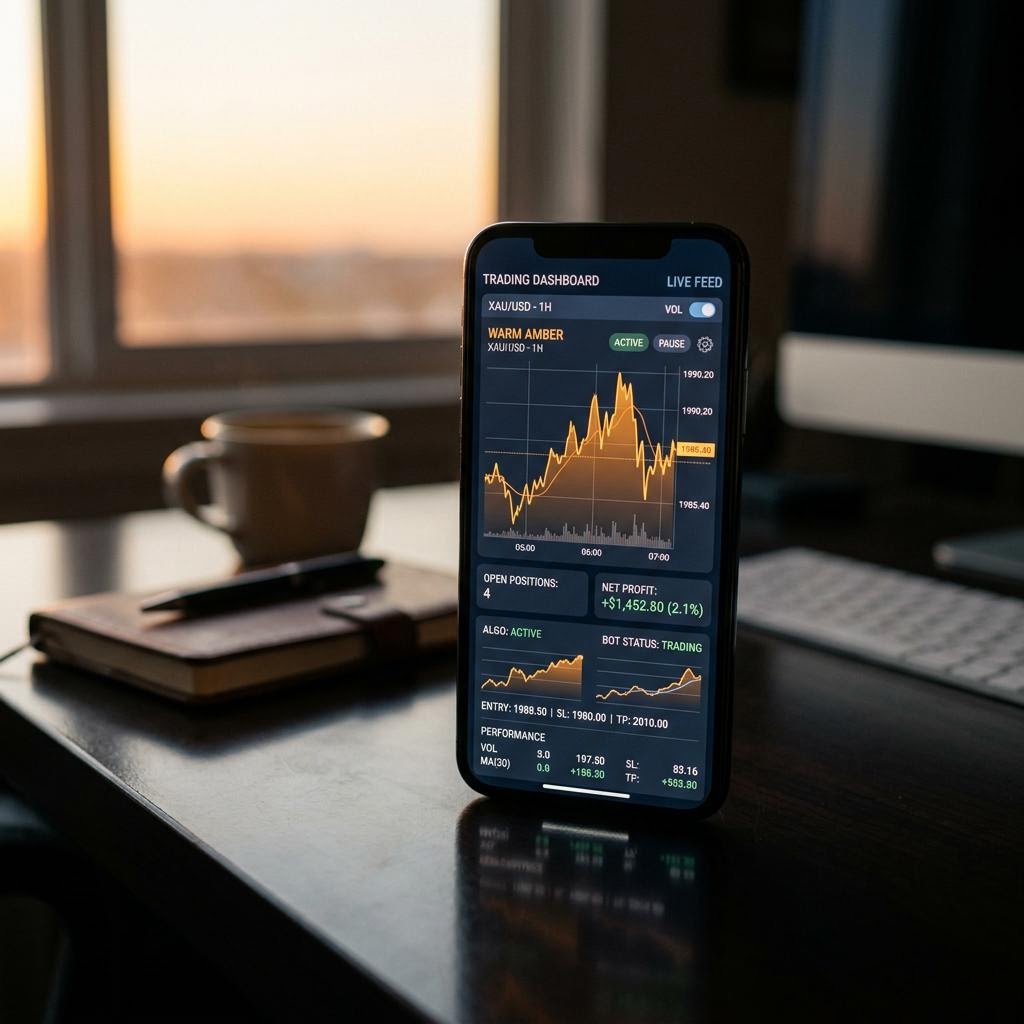 Swapkoire AI crypto trading platform interface on mobile device